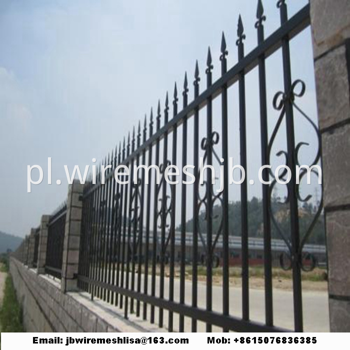 Powder Coated Zinc Steel Fence Panels